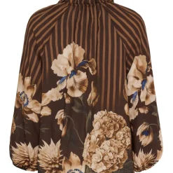 MARTA DU CHATEAU dame bluse MdcOctavia 003B - Marrone6022 Best