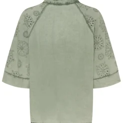 MARTA DU CHATEAU dame bluse MDCTania - KakiColdwash8324 Hot