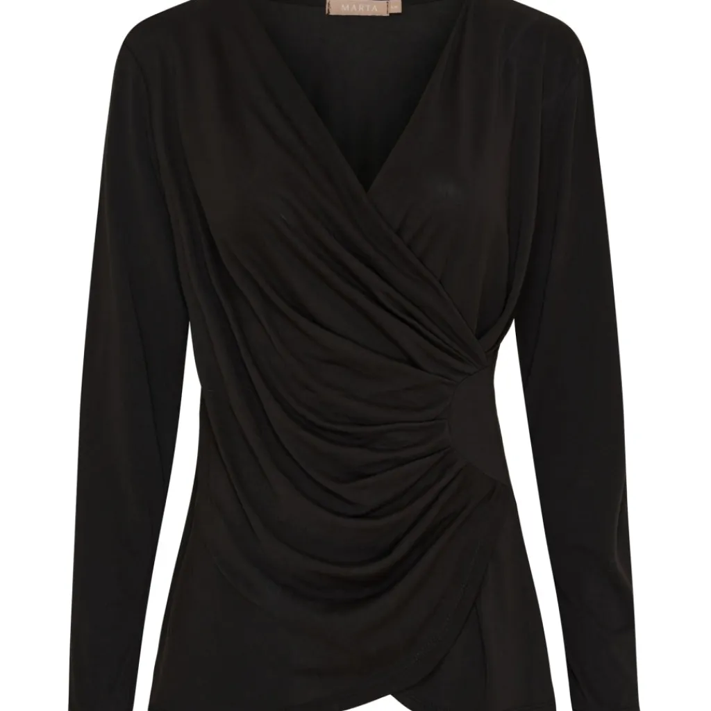 MARTA DU CHATEAU dame bluse MdcPrimrose 6075 - Black Hot