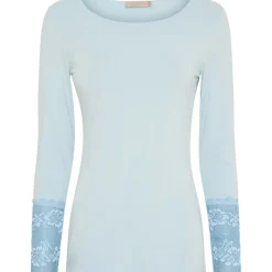 MARTA DU CHATEAU dame bluse 11297 - Denim Chiaro Online