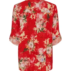 MARTA DU CHATEAU dame bluse MdcFranziska 1614new - Rosso Originale Clearance