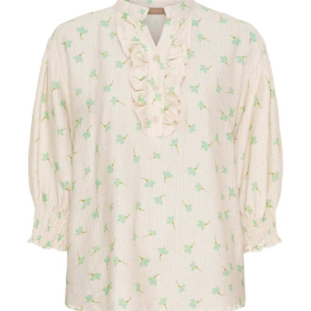 MARTA DU CHATEAU dame bluse MdcCharlie 6892 - AquaCF0213ypV9