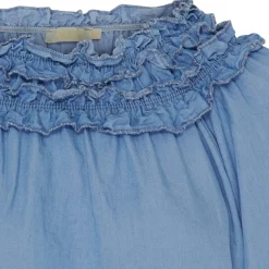 MARTA DU CHATEAU dame bluse MdcJulietta - Light blue New