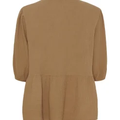 MARTA DU CHATEAU dame bluse MdcAngela - Macchiato Hot