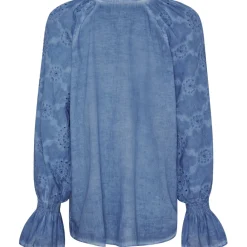 MARTA DU CHATEAU dame bluse MdcBianca - Jeans Cold Wash