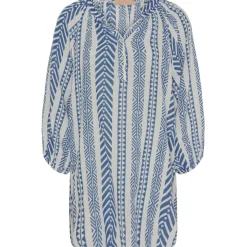 MARTA DU CHATEAU dame bluse MdcKairah - Jeans Blue Best