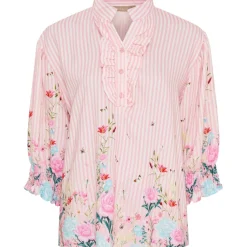 MARTA DU CHATEAU dame bluse MdcCharlie 6892 - Rosa4837 Hot