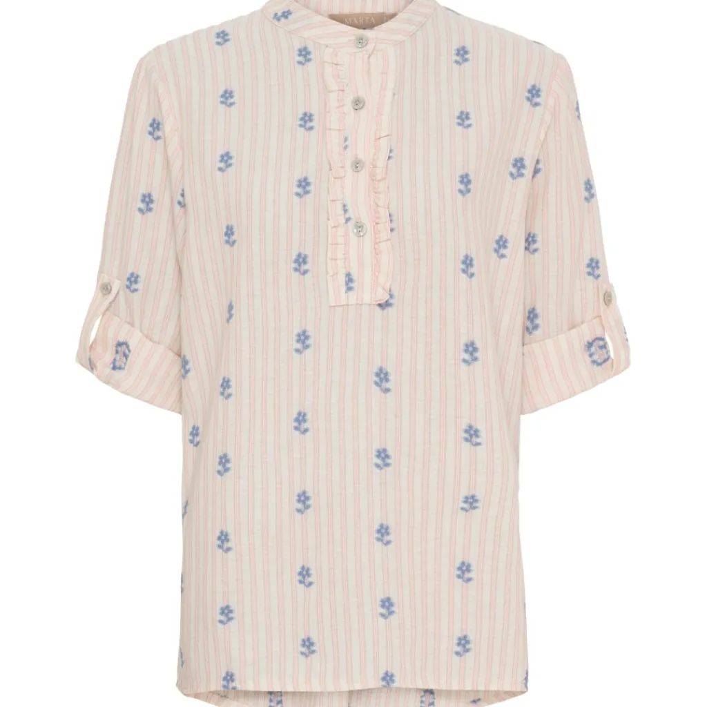 MARTA DU CHATEAU dame bluse MdcSabrina 85137-3 - Celeste230 New