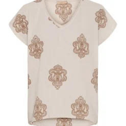 MARTA DU CHATEAU dame bluse 85483 - Sabbia print