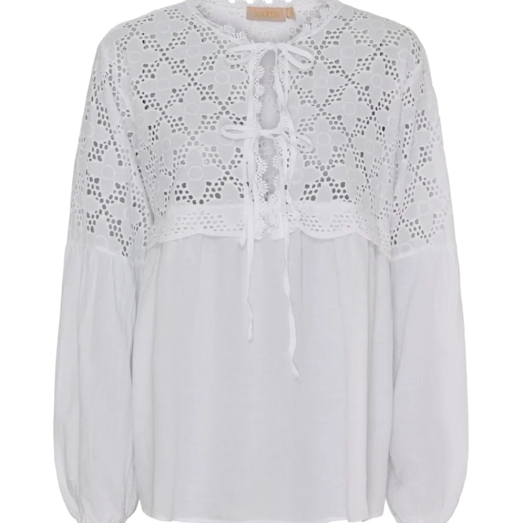 MARTA DU CHATEAU dame bluse MdcAurora - White Hot