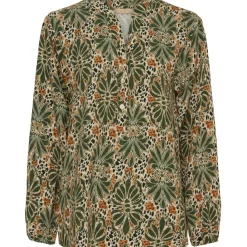 MARTA DU CHATEAU dame bluse MdcChristelle 6453 - Military7427 Best