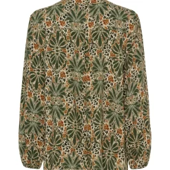 MARTA DU CHATEAU dame bluse MdcChristelle 6453 - Military7427 Best