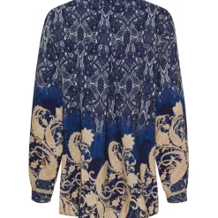 MARTA DU CHATEAU dame bluse MdcAstrid 8128 - BlueScuro3277 Sale