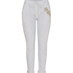 MARTA DU CHATEAU dame bukser MdcTalia - White/Beige Flower Best
