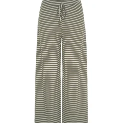 MARTA DU CHATEAU dame bukser MdcMireya 22611 - White/Military Stripe Sale