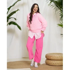 MARTA DU CHATEAU dame bukser MdcFlorence 62786 - Fuxia1387 Discount