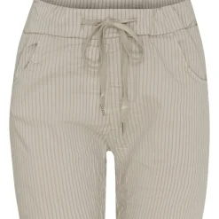 MARTA DU CHATEAU dame bukser MdcJerri - Beigestripe Online