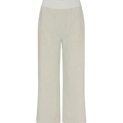 MARTA DU CHATEAU dame bukser MdcAnette - Panna Beige 1752 Stripe Sale