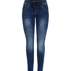 MARTA DU CHATEAU dame bukser MdcArcelia Mdc177-26174 - Dark Blue Denim Sale