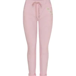 MARTA DU CHATEAU dame bukser MdcTalia - Baby Pink/White Flower Best