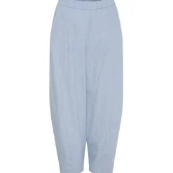 MARTA DU CHATEAU dame bukser MdcFausta 16635T - Light Blue Stripe Outlet