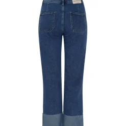 MARTA DU CHATEAU dame bukser MdcDelores Mdc183-26185 - Dark Blue Denim Sale
