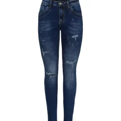 MARTA DU CHATEAU dame jeans MdcAzmina Mdc178-26165 - Dark Blue Denim Discount