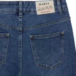 MARTA DU CHATEAU dame jeans MdcAlejandra Mdc173-26183 - Dark Blue Denim Online