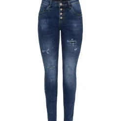 MARTA DU CHATEAU dame jeans MdcAmalia Mdc175-26166 - Dark Blue Denim