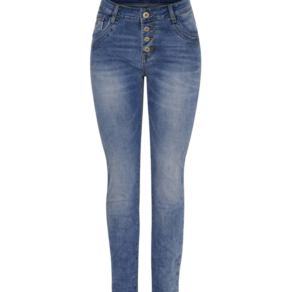 MARTA DU CHATEAU dame jeans MdcSolene MDC202-2261 - Blue Denim Hot