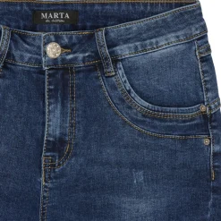 MARTA DU CHATEAU dame jeans MdcCamila Mdc179-26167 - Dark Blue Denim Sale