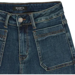 MARTA DU CHATEAU dame jeans MdcEsmerelda Mdc187-26179 - Dark Blue Denim Best
