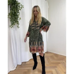 MARTA DU CHATEAU dame kjole 1240 - Kaki