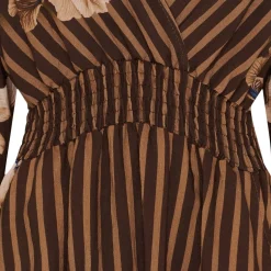 MARTA DU CHATEAU dame kjole MdcBailey 25216/B - Marrone6022 Discount