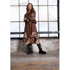 MARTA DU CHATEAU dame kjole MdcBailey 25216/B - Marrone6022 Discount