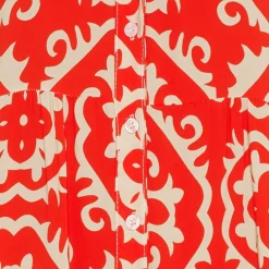 MARTA DU CHATEAU dame kjole MdcLucie 259153 - Red/Beige Online