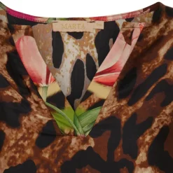 MARTA DU CHATEAU dame kjole MdcMartine 5986 - Marrone3244TPK Clearance