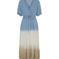 MARTA DU CHATEAU dame kjole MdcNorma - Light Blue Beige Hot