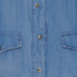 MARTA DU CHATEAU dame kjole MdcKirstín - LightBlue/White/Camel Outlet