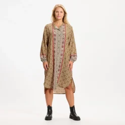 MARTA DU CHATEAU dame kjole 4051 - Kaki Hot