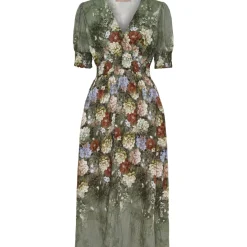 MARTA DU CHATEAU dame kjole MdcLydia 25216 - Military0460 New