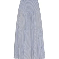 MARTA DU CHATEAU dame nederdel 5201 - JeansStripe1487 Best