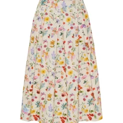 MARTA DU CHATEAU dame nederdel MdcCiela 257080V - Beige Print Best