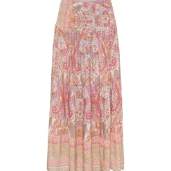 MARTA DU CHATEAU dame nederdel 5201 - Beige4174Print New