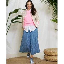 MARTA DU CHATEAU dame nederdel MdcEmeline 257005 - Medium Blue Clearance