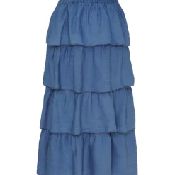 MARTA DU CHATEAU dame nederdel MdcKlara - Medium Blue Outlet