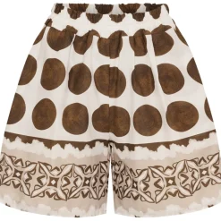 MARTA DU CHATEAU dame shorts MdcSiena 256197 - Beige/MoroAMioe431 Hot