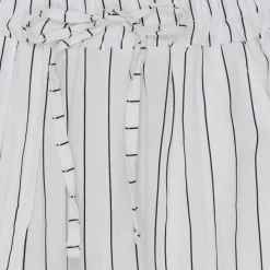 MARTA DU CHATEAU dame shorts MdcZita - White/Black Stripe Online