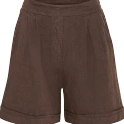 MARTA DU CHATEAU dame shorts 61072 - Cold brown New