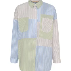 MARTA DU CHATEAU dame skjorte MdcBlandine 258032 - Multi Beige Outlet